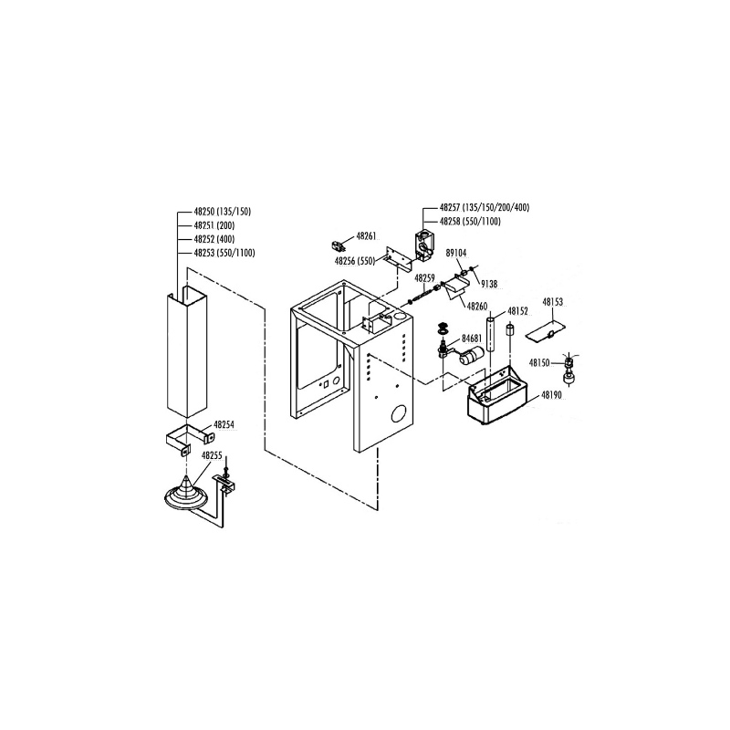 Soporte microinterruptor cuba ice queen 550 itv