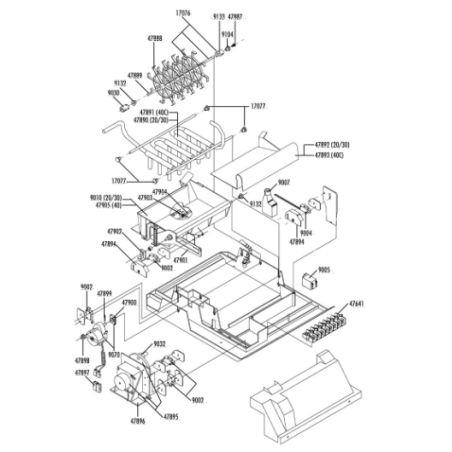 Soporte evaporador quasar 20/30/40c itv
