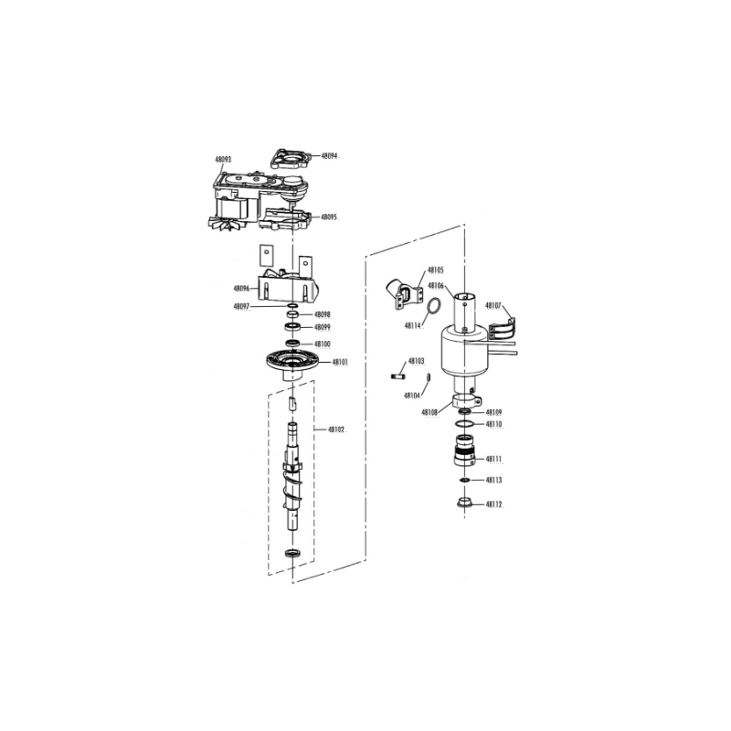 Soporte superior motor reductor ice queen 45 itv
