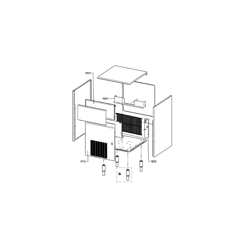 Soporte panel frontal orion 30/40 itv