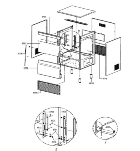 Puerta ng80/ng110 fabricador hielo itv