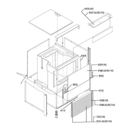 Puerta fabricador hielo pulsar 45 itv