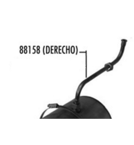 Tubo calderin derecho a distribuidor gs-100 jemi