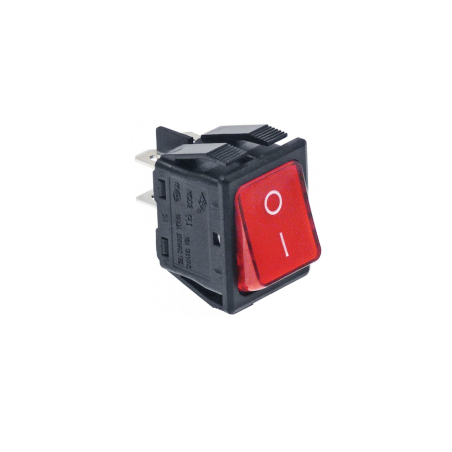 Interruptor 30x22mm Rojo 230V Bipolar | Varios