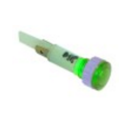 Lámpara de señalización 10mm 230v verde