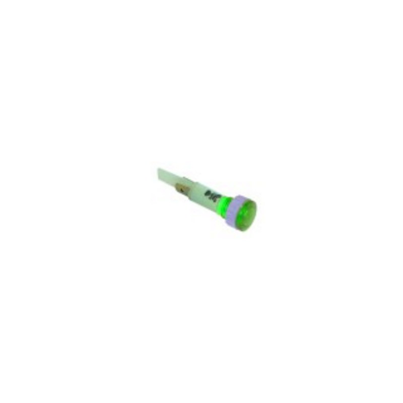 Lámpara de señalización 10mm 230v verde Lámpara de señalización 10mm 230v verde