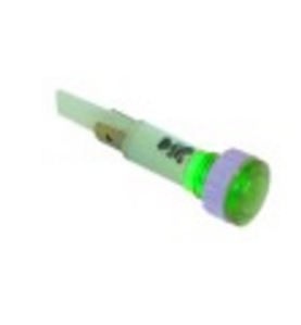 Lámpara de señalización 10mm 230v verde