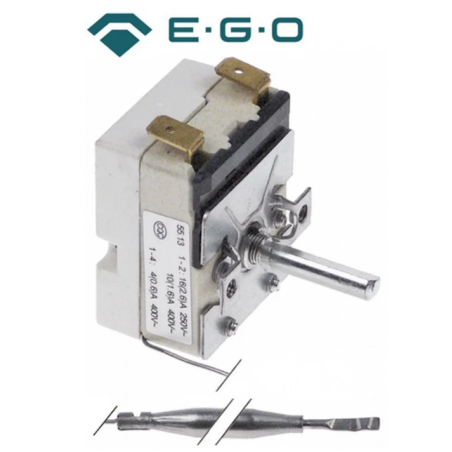 Termóstato t máx 190°c sonda ø 6mm sonda l 77mm