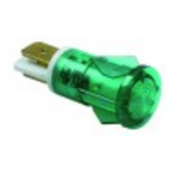Lámpara de señalización ø 12mm verde 230v