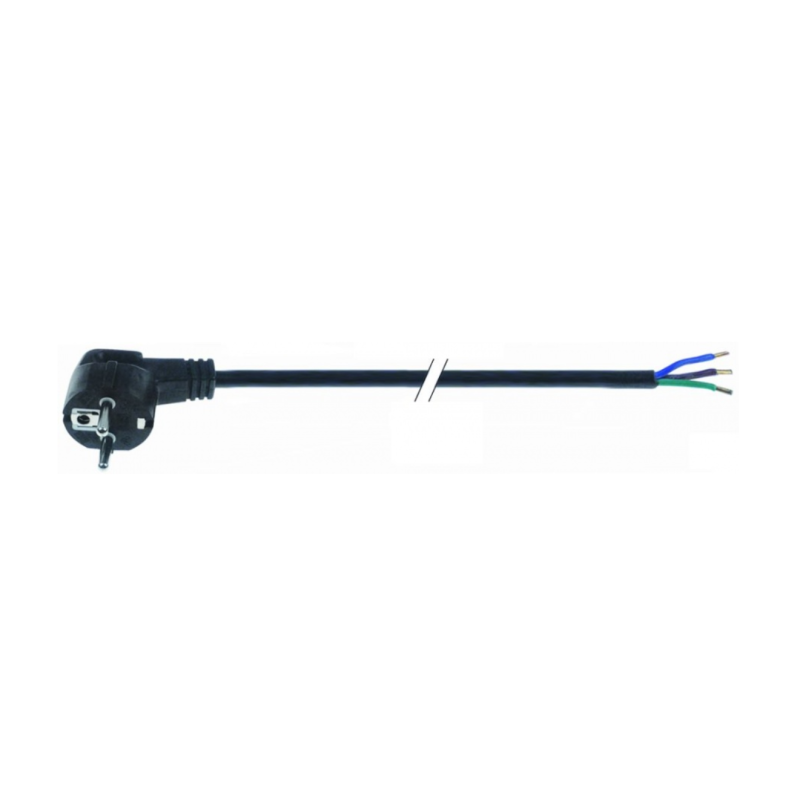 Cable tipo e+f 3 polos contactos p+n+t  16a máx. 230v horeca