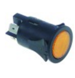 Interruptor pulsante montaje ø 25mm naranja 250v 16a
