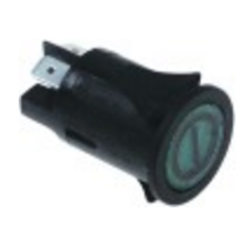Interruptor pulsante montaje ø 25mm verde 250v 16a