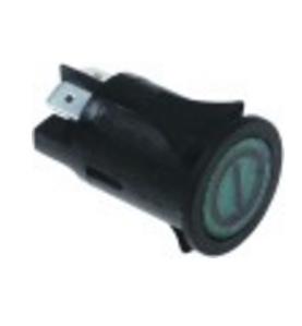 Interruptor pulsante montaje ø 25mm verde 250v 16a