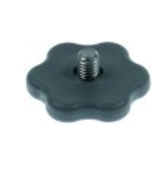 Tornillo de cabeza moleteada ø 34mm rosca m6 SILANOS
