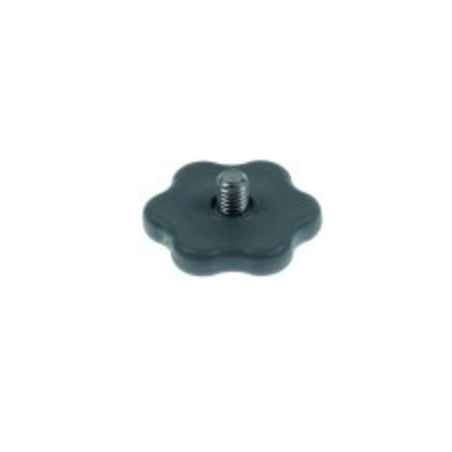 Tornillo de cabeza moleteada ø 34mm rosca m6 SILANOS