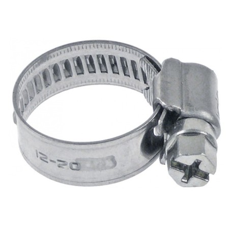 Abrazadera de tubo inox w4 ø 12-20mm horeca select