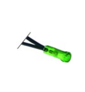 Lámpara de señalización ø 6mm 230v verde horeca select
