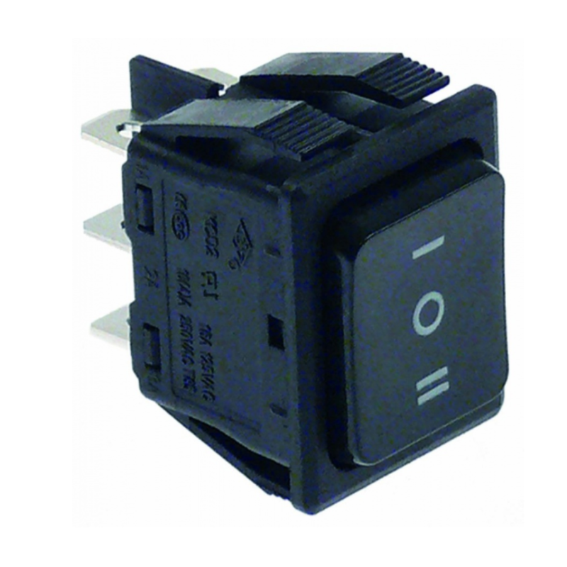 Interruptor basculante medida de montaje 30x22mm negro