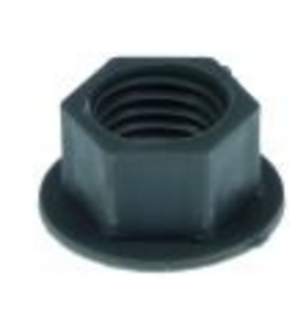 Tuerca para tubo de desagüe rosca m20 h 18mm ec 26 plástico