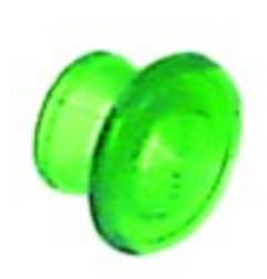 Casquillo para lámpara de señalización verde