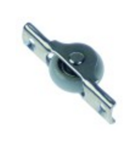 Rueda de rodadura rodilloø 21mm a1 7mm con soporte inox/plástico