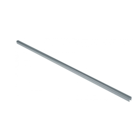 Perfil u para evaporador l 635mm an 16mm h 13mm horeca-select