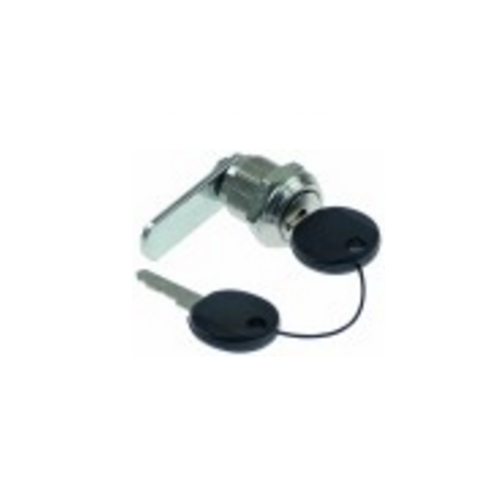 Cilindro de cerradura ø 19mm ángulo de rotación 180°
