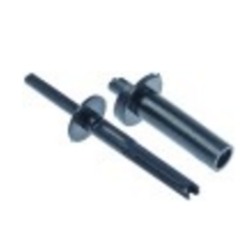 Alargador de eje longitud total 89mm eje ø 6x4,6mm