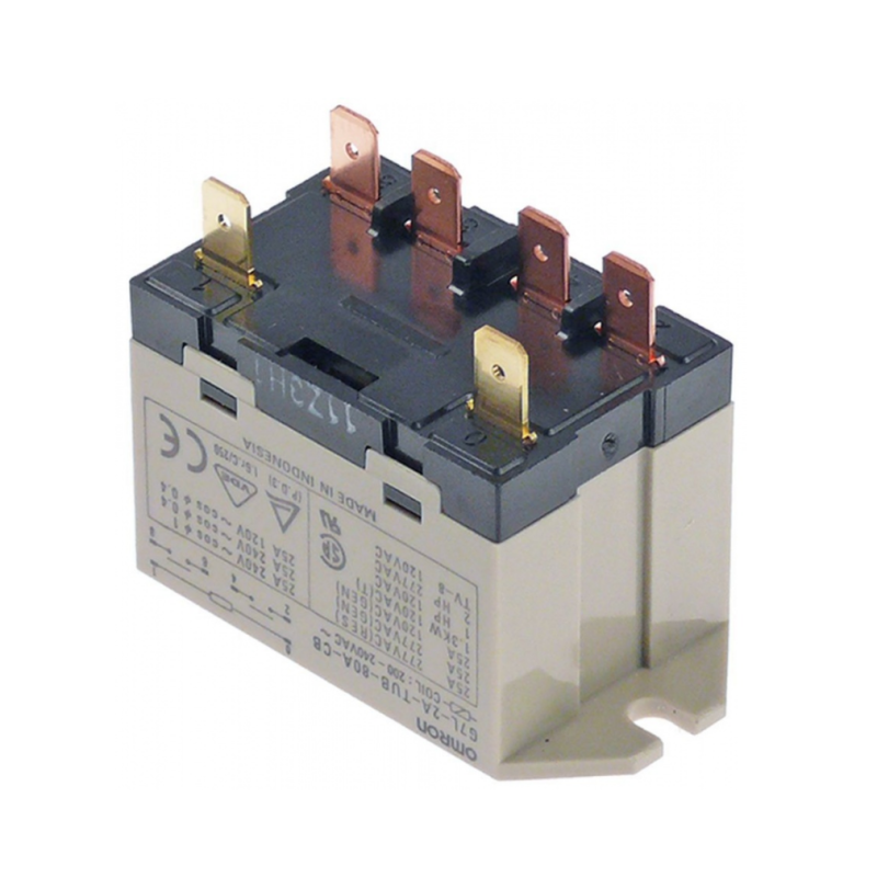 Relé omron 230vac 25a 2no lengüeta de sujeción Relé omron 230vac 25a 2no lengüeta de sujeción