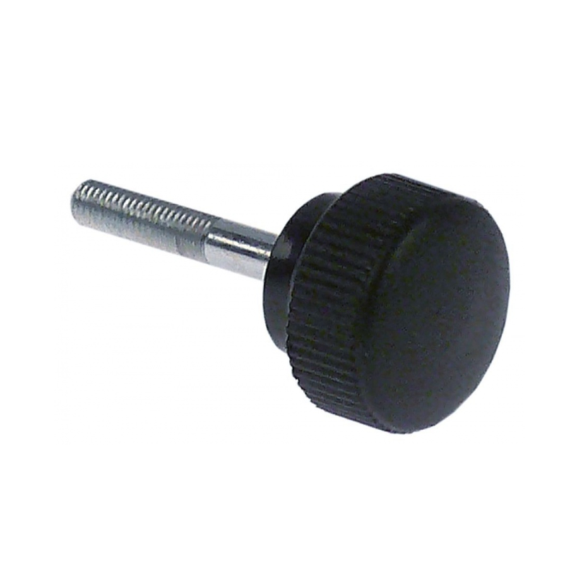 Tornillo de retención rosca m5 asidero ø 25mm negro l 30mm