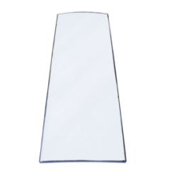 Vidrio an 460mm h 1360mm espesor 17mm curvado para frigorífico horeca