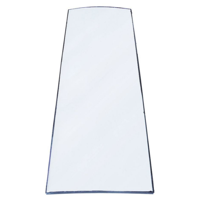 Vidrio an 460mm h 1360mm espesor 17mm curvado para frigorífico horeca