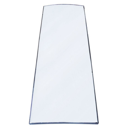 Vidrio an 460mm h 1360mm espesor 17mm curvado para frigorífico horeca