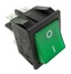 Conmutador verde 30x22mm 230v bipolar