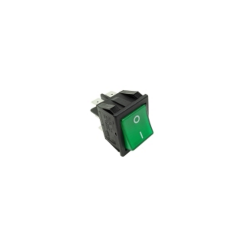 Conmutador verde 30x22mm 230v bipolar