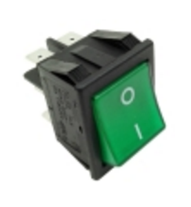 Conmutador verde 30x22mm 230v bipolar