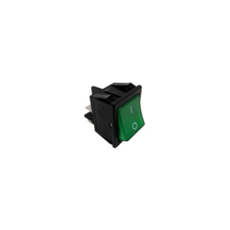 Interruptor verde 30x22mm 230v bipolar