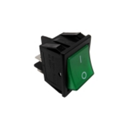 Interruptor verde 30x22mm 230v bipolar