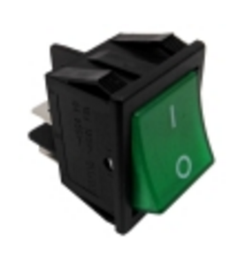 Interruptor verde 30x22mm 230v bipolar