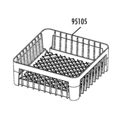 Cesto vasos 350x350x150mm plastico v-35