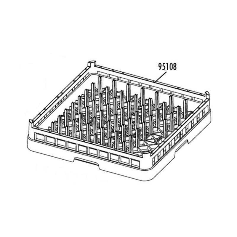 Cesto platos 500x500 modelo cp-64b v-50/v-70 Cesto platos 500x500 modelo cp-64b v-50/v-70