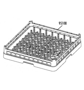 Cesto platos 500x500 modelo cp-64b v-50/v-70