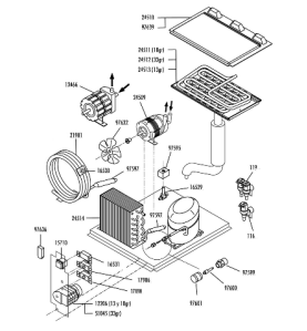Tapa evaporador fabricador hielo
