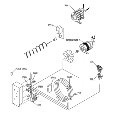 Eje motor reductor sinfin gb902