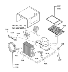 Tapa evaporador fabricador hielo