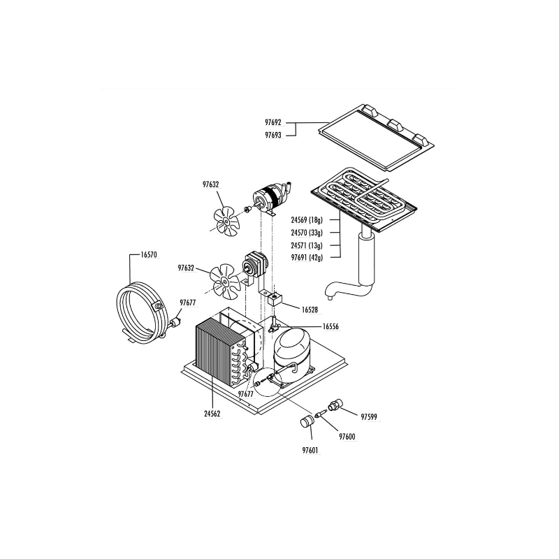 Tapa evaporador cb1265 fabricador