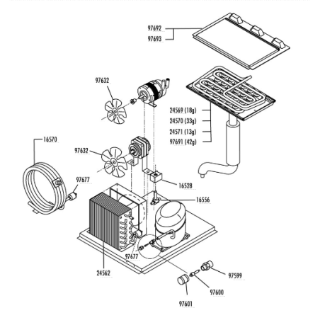 Tapa evaporador cb1265 fabricador