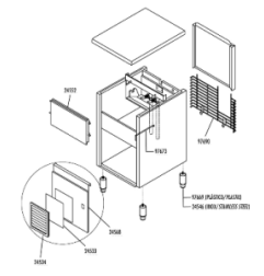 Pata plastico fabricador hielo