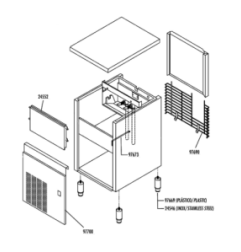 Panel inferior frontal fabricador hielo