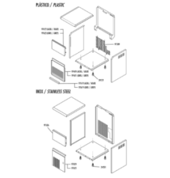 Panel inferior frontal rejilla cb184